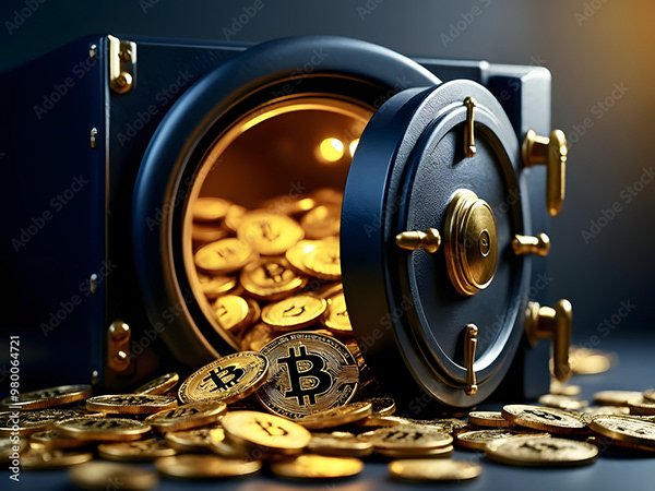 Bitcoin Coin Art Cryptocurrency — Adobe Stock 980064721