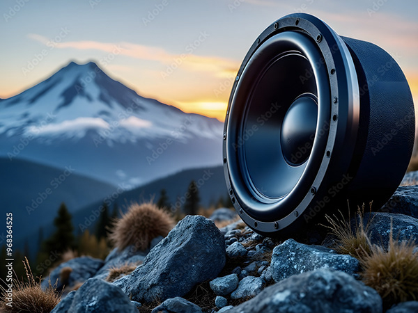 Speakers Music Audio Subwoofers — Adobe Stock 968364525