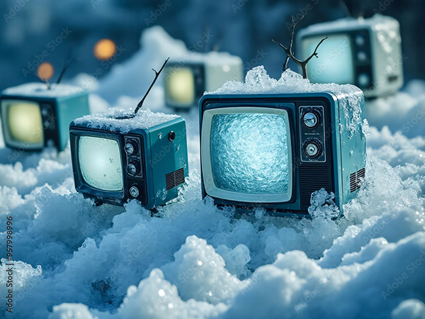 Vintage Televisions — Adobe Stock 957998996