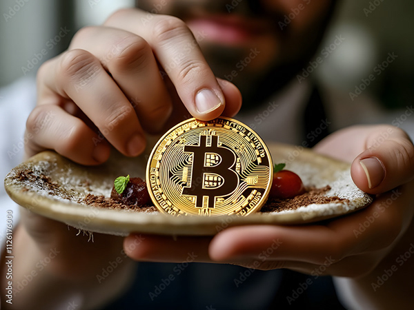 Bitcoin Coin Art Cryptocurrency — Adobe Stock 1126176000
