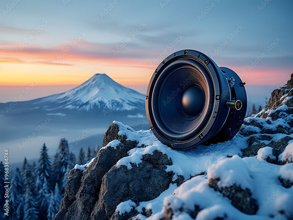 Speakers Music Audio Subwoofers — Adobe Stock 968364744