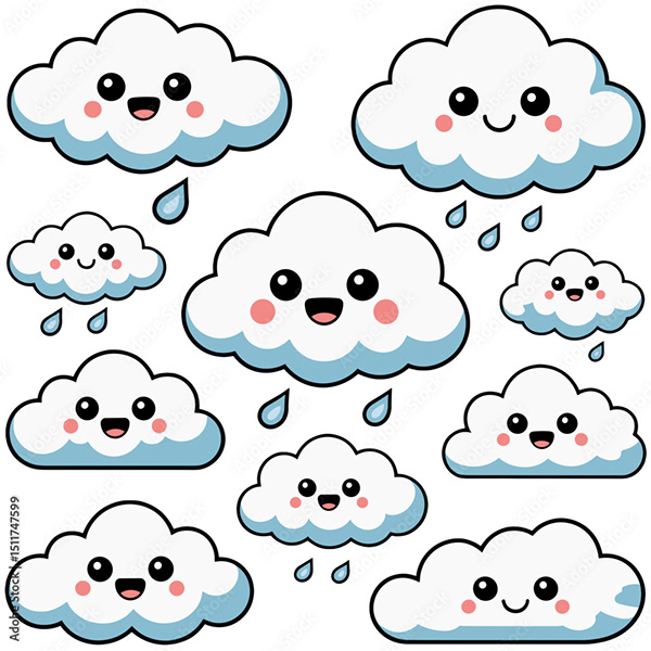 Raindrops Collection — Adobe Stock 1511747599