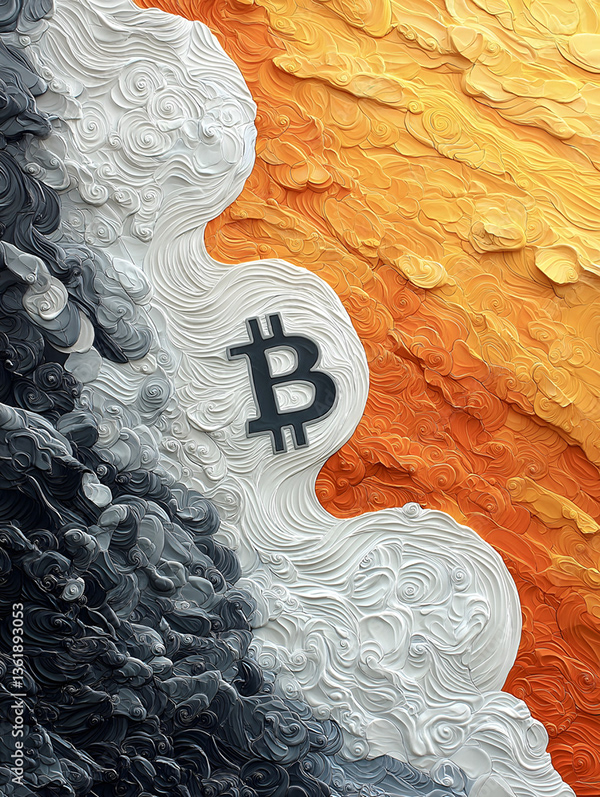 Bitcoin Coin Art Cryptocurrency — Adobe Stock 1361893053