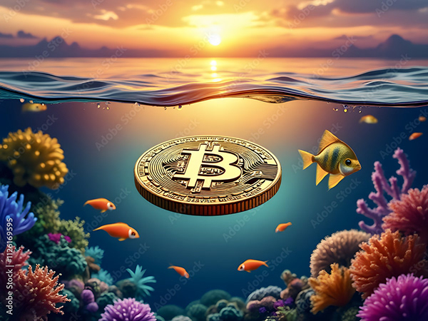 Bitcoin Coin Art Cryptocurrency — Adobe Stock 1126169595