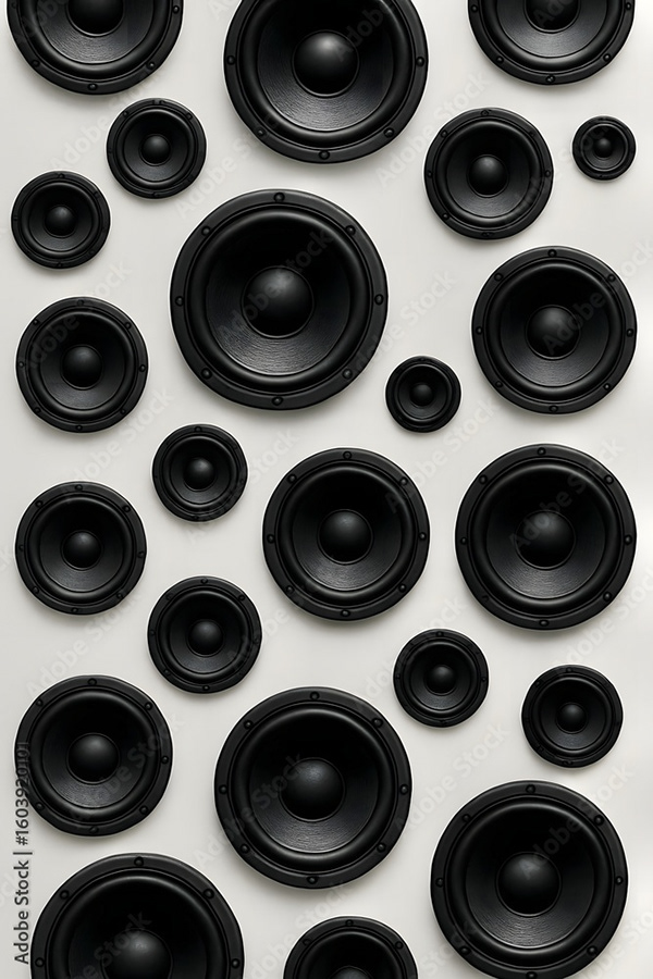 Speakers Music Audio Subwoofers — Adobe Stock 1603920101