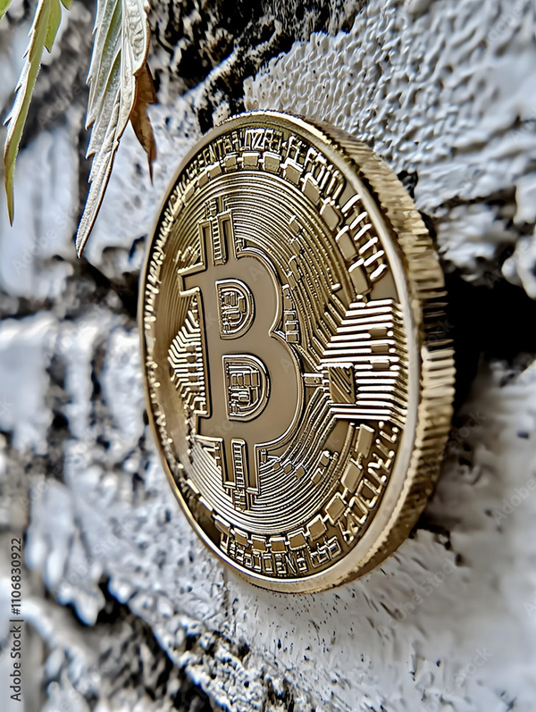 Bitcoin Coin Art Cryptocurrency — Adobe Stock 1106830922