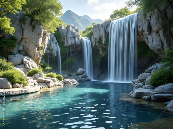Waterfalls Collection — Adobe Stock 1034793123