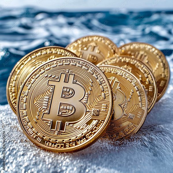 Bitcoin Coin Art Cryptocurrency — Adobe Stock 1076421374