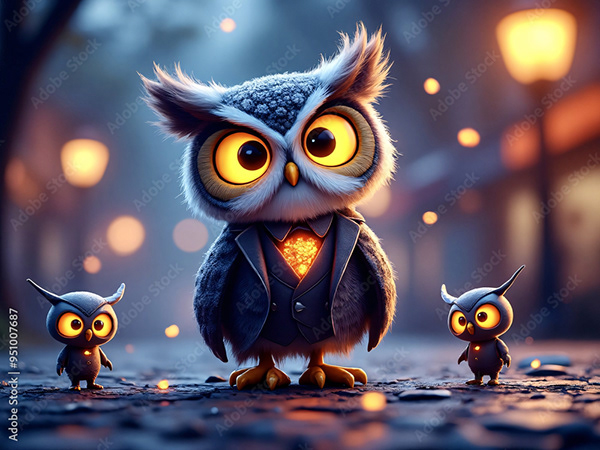 Owls — Adobe Stock 951007687