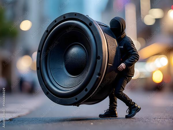 Speakers Music Audio Subwoofers — Adobe Stock 966686029