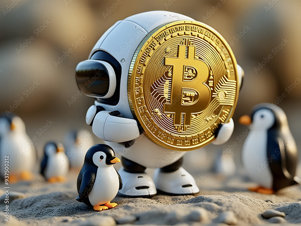 Bitcoin Coin Art Cryptocurrency — Adobe Stock 937500212