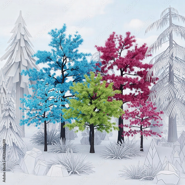 Trees Collections — Adobe Stock 1726683699