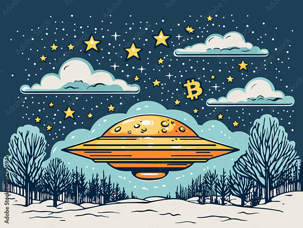 Bitcoin Coin Art Cryptocurrency — Adobe Stock 1221933946
