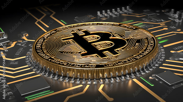 Bitcoin Coin Art Cryptocurrency — Adobe Stock 1502875148