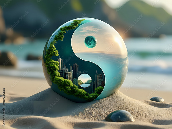 Yin Yangs — Adobe Stock 989745144