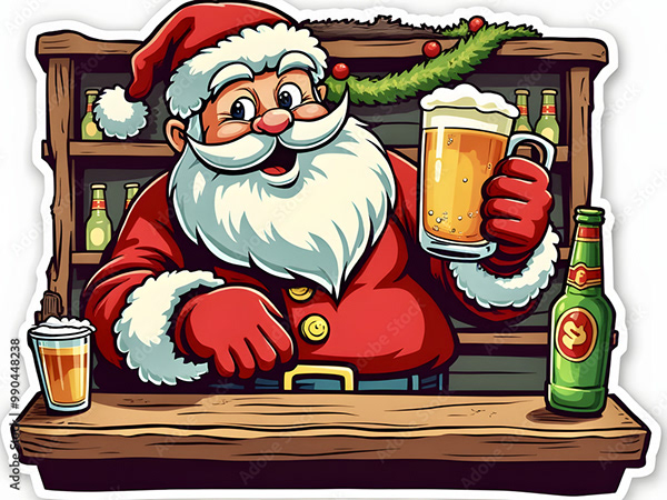 Christmas - Santas - Elves — Adobe Stock 990448238