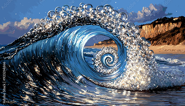 Ocean Waves Collection — Adobe Stock 923214466