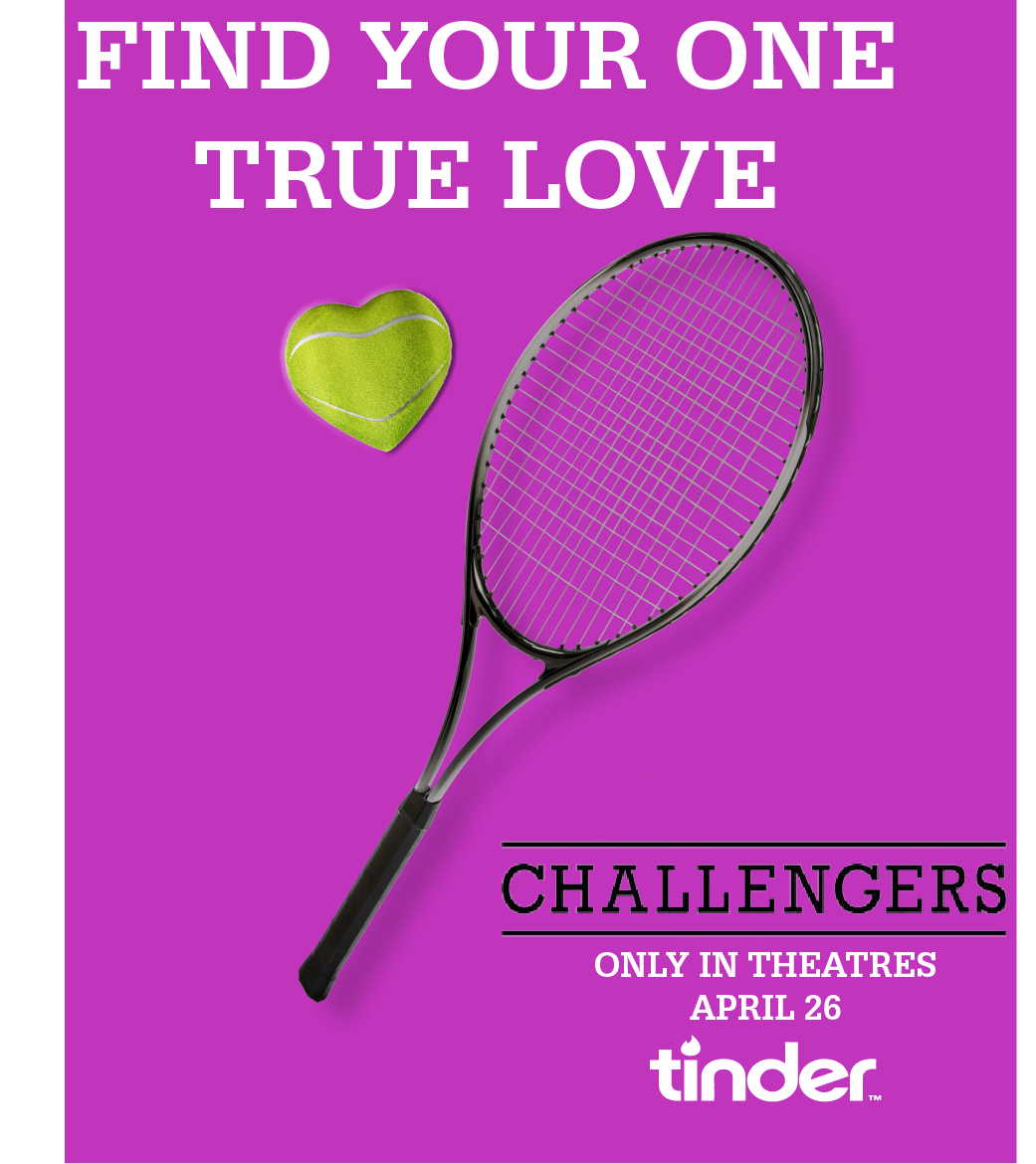 Challengers x Tinder mock campaign