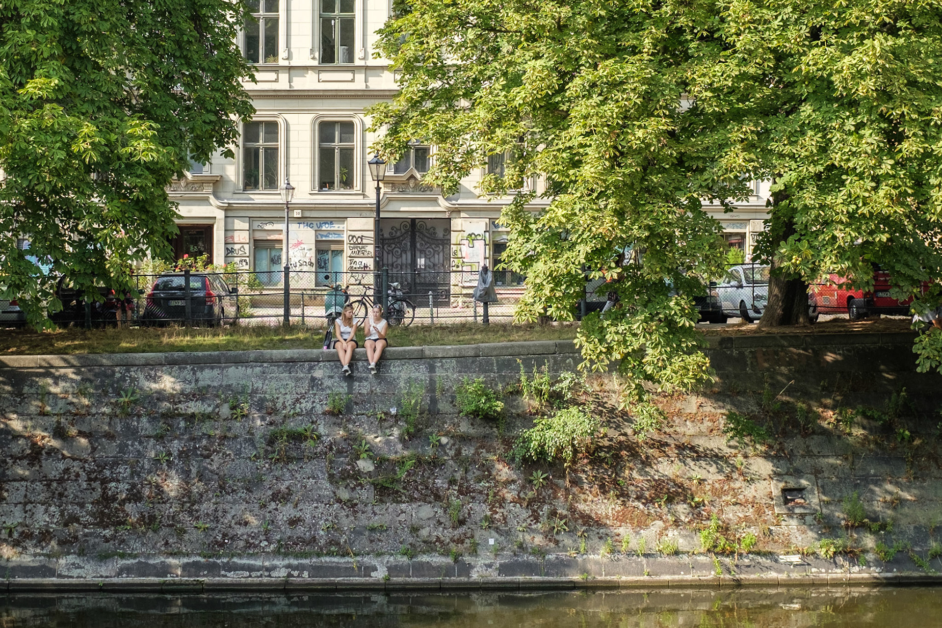 Berlin, an der Spree zwischen Admiralbrücke und Urban Ufer