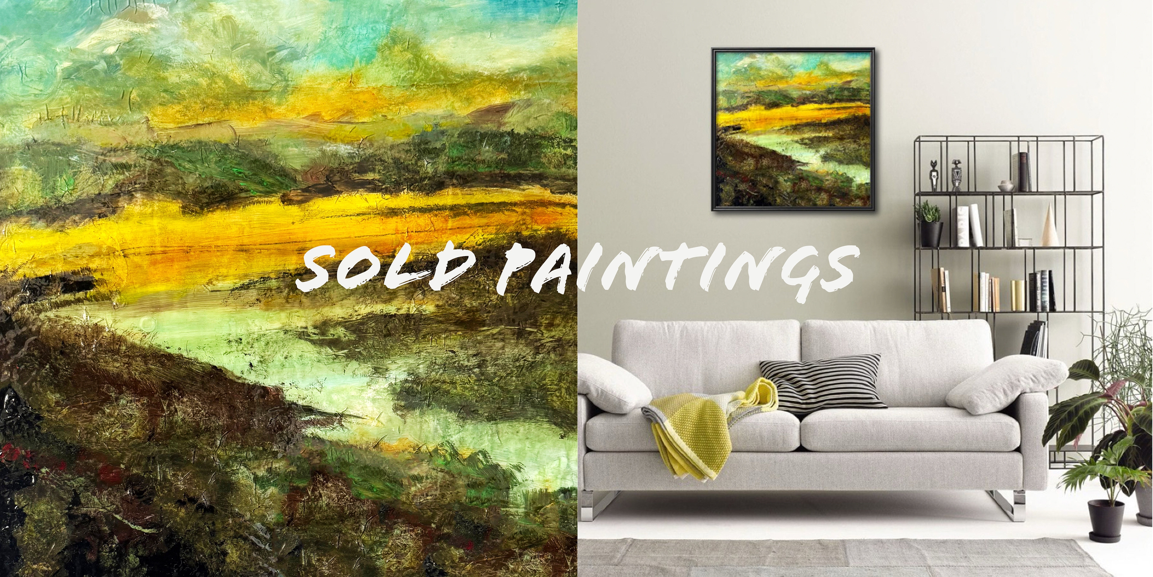 Rachel Gabriel Art - imaginary abstract landscape paintings rooted in emotion and expression