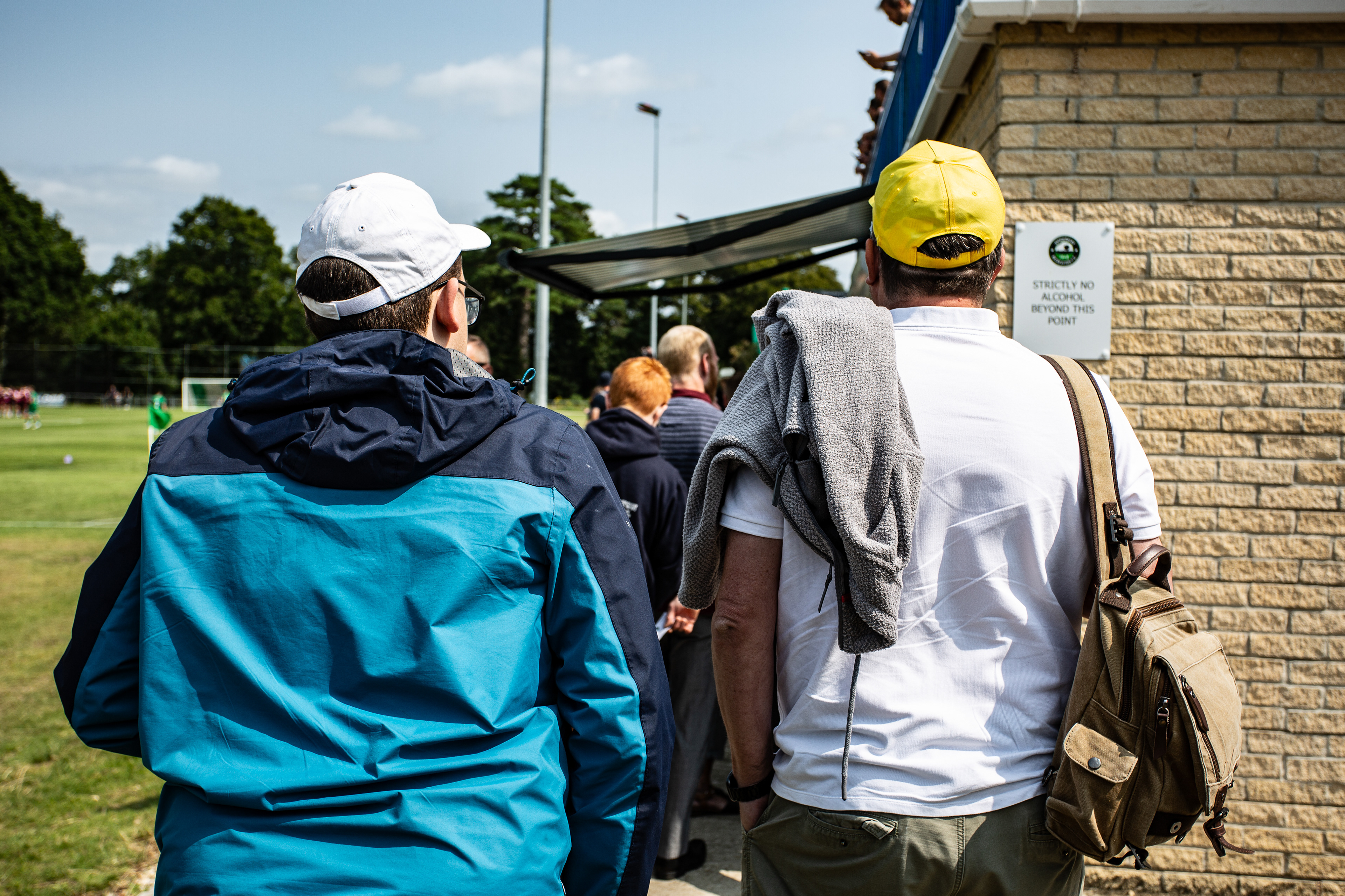 The queue for tickets at The Hamworthy Club