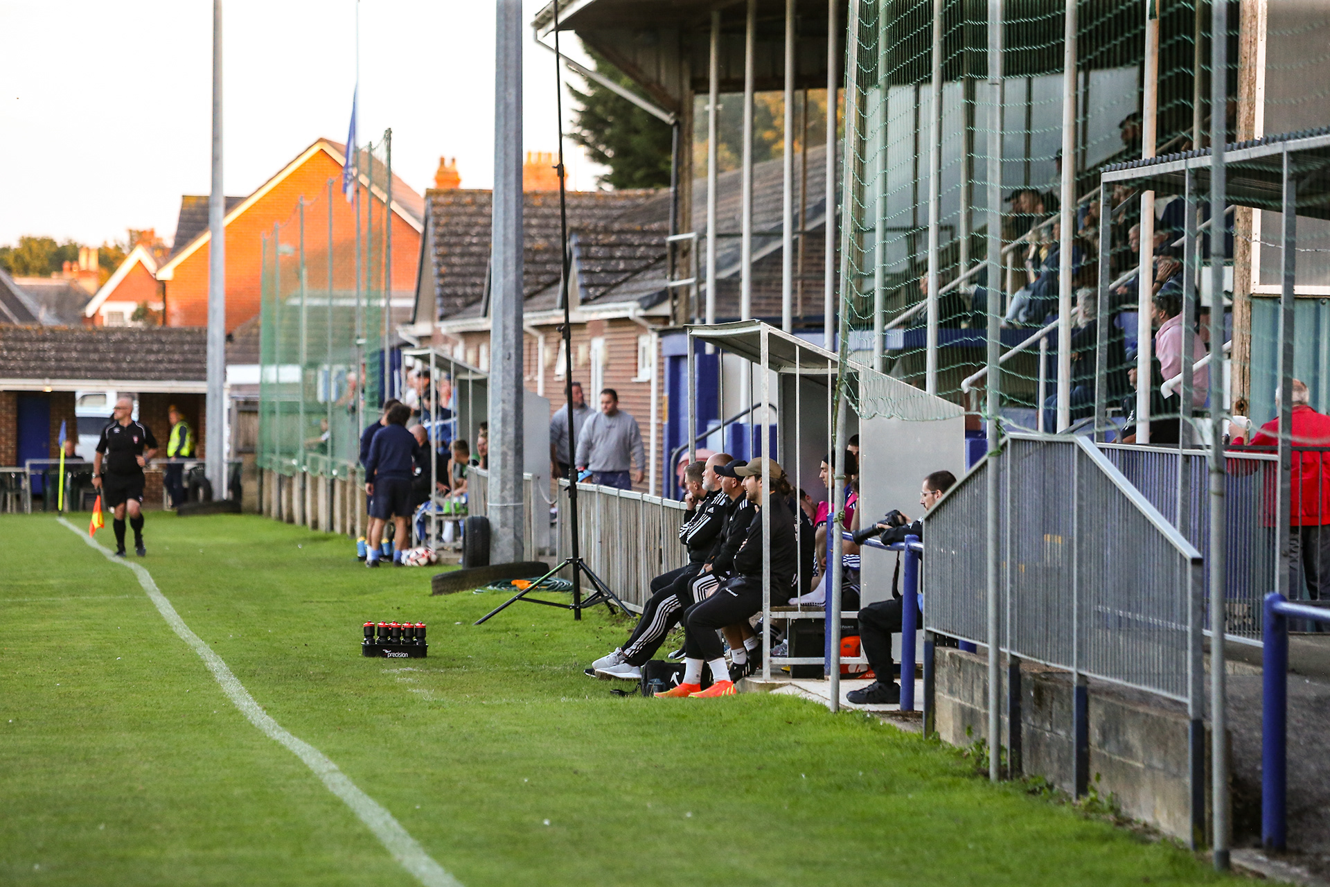 The new dugouts at Cowes Sports