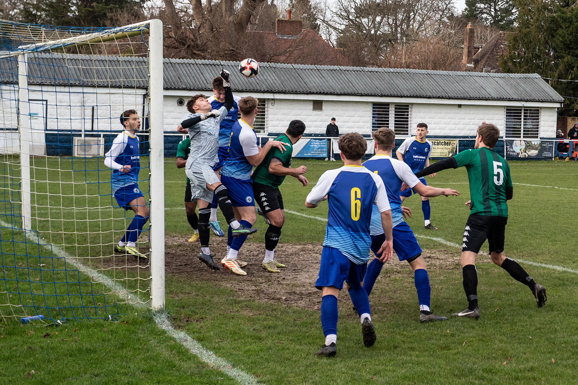 Match action from Brockenhurst FC v Andover New Street