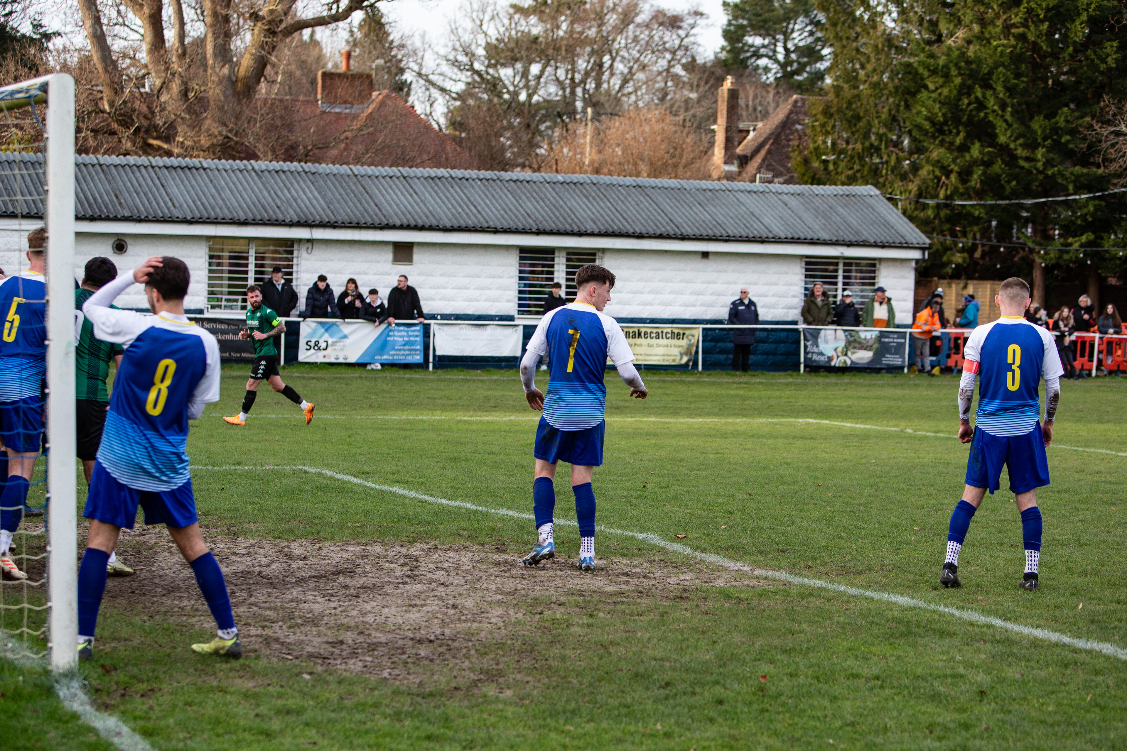 Match action from Brockenhurst FC v Andover New Street