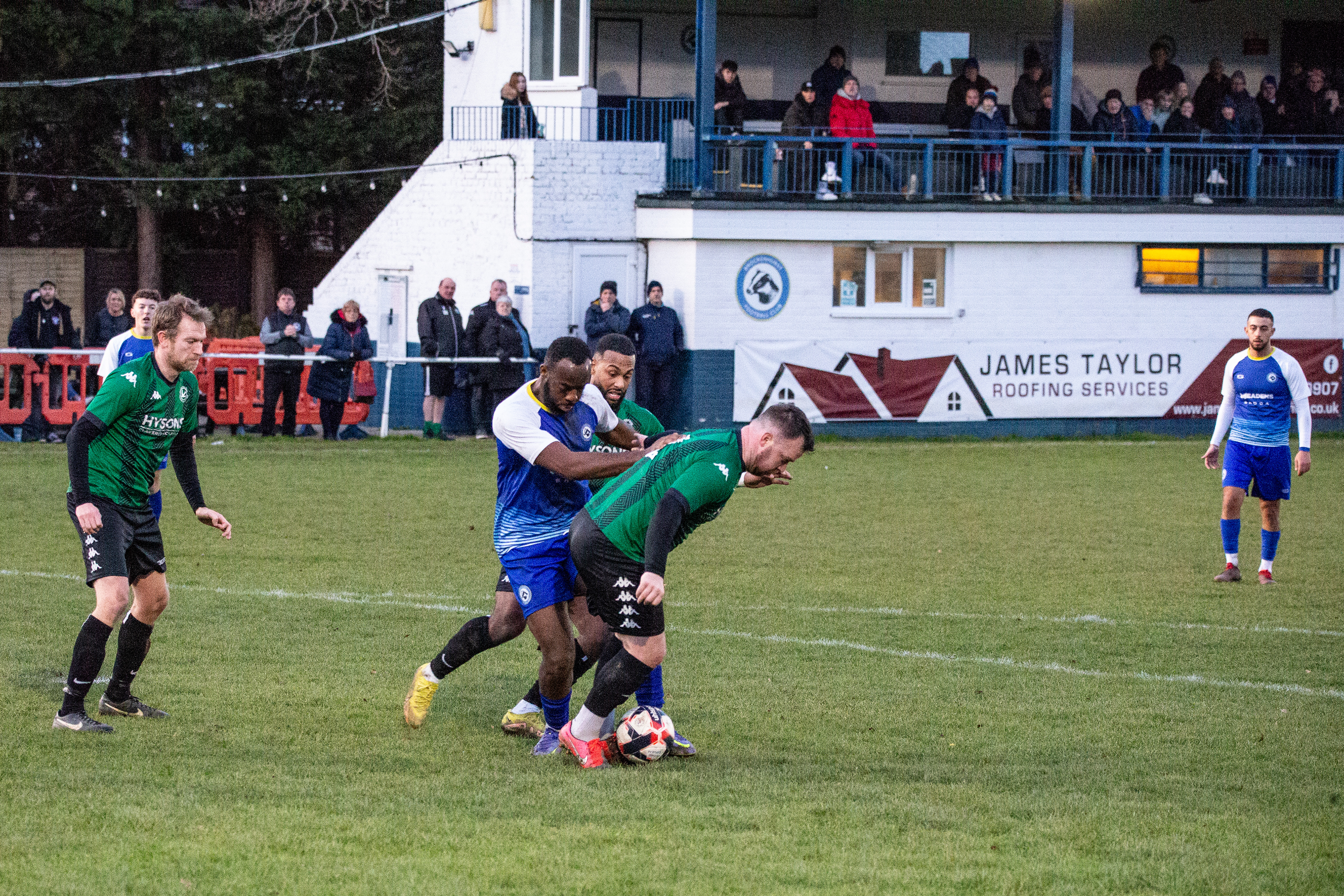 Match action from Brockenhurst FC v Andover New Street