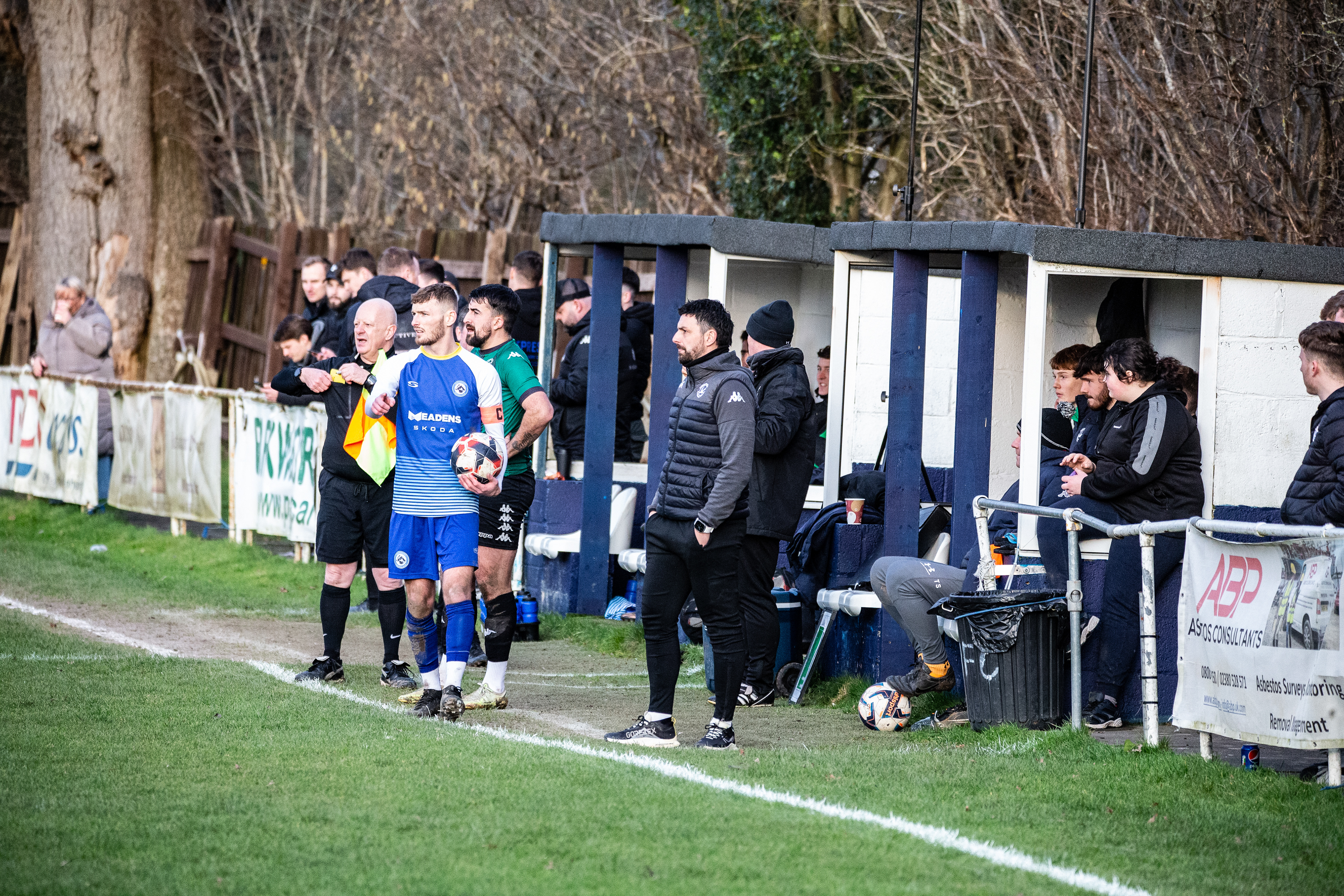 Match action from Brockenhurst FC v Andover New Street