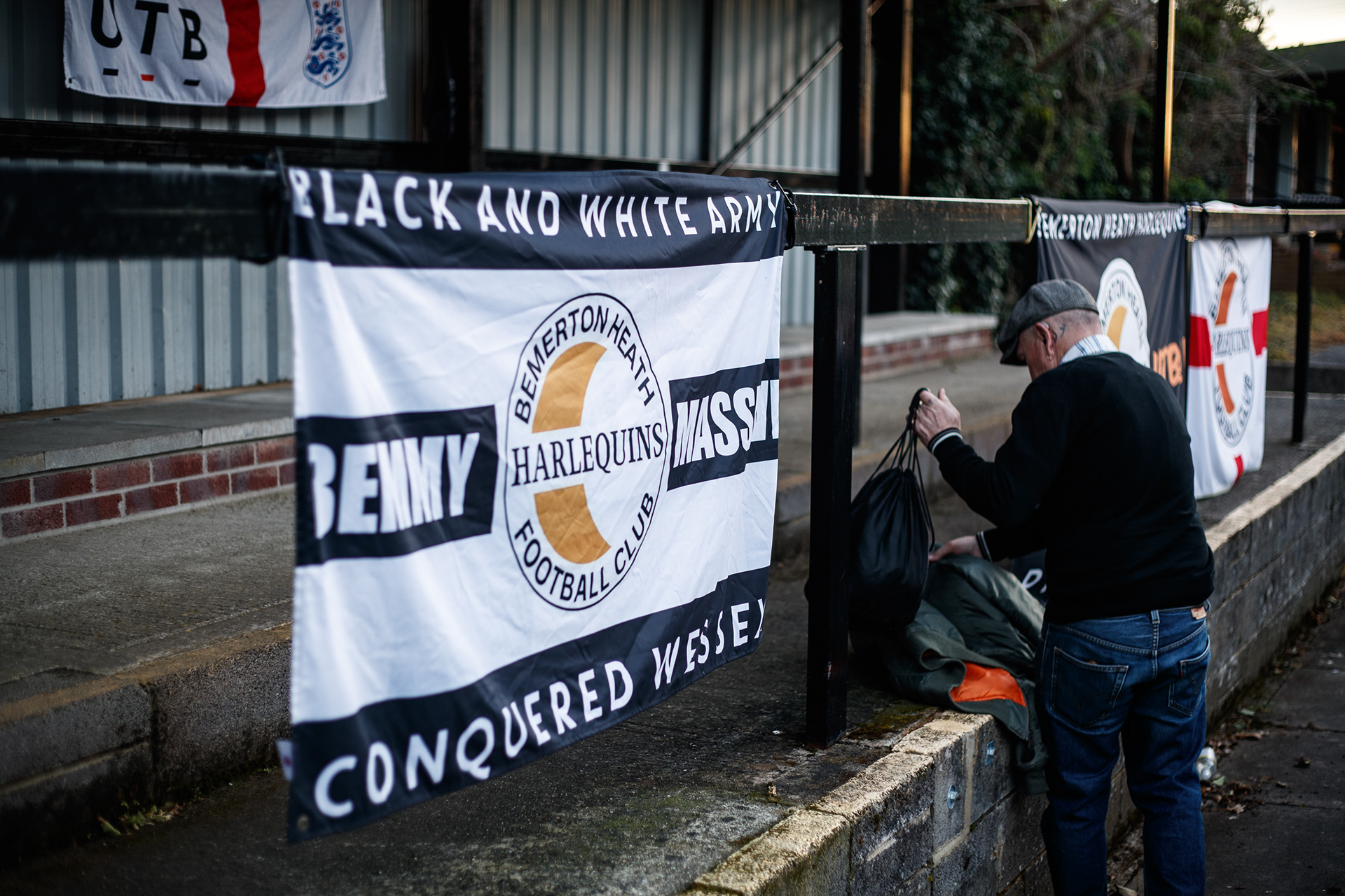 Flags at Bemerton