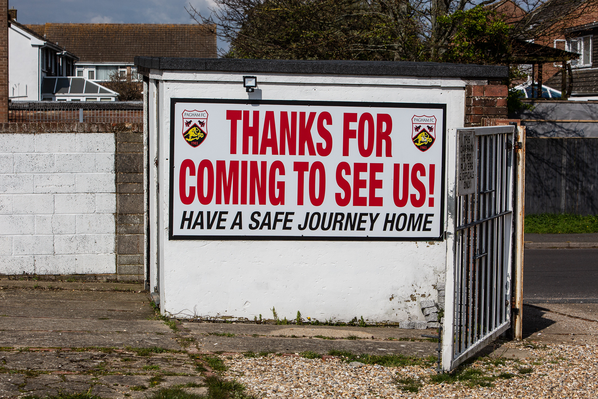 Thanks for coming to Pagham FC