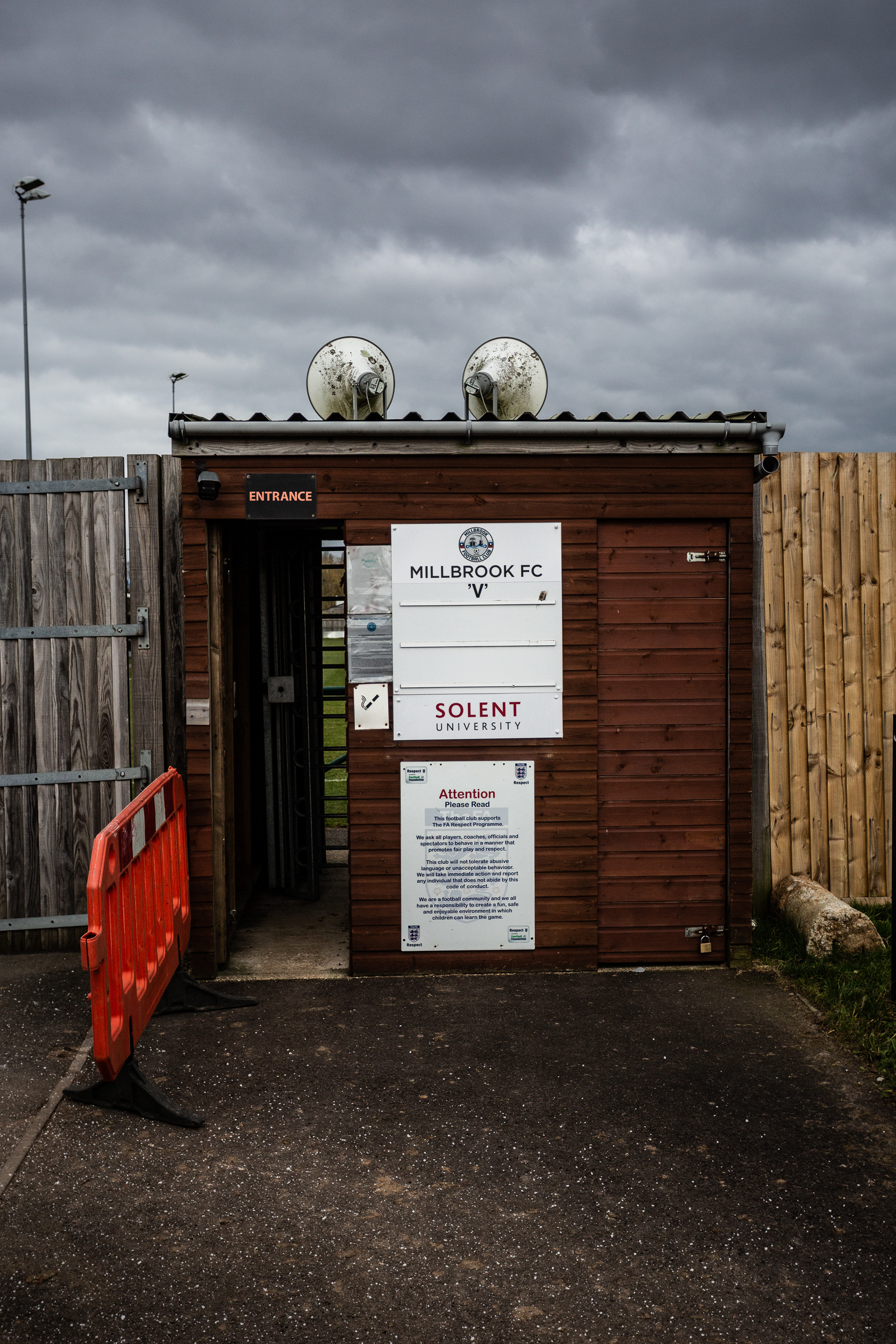 The turnstile at Test park, Southampton