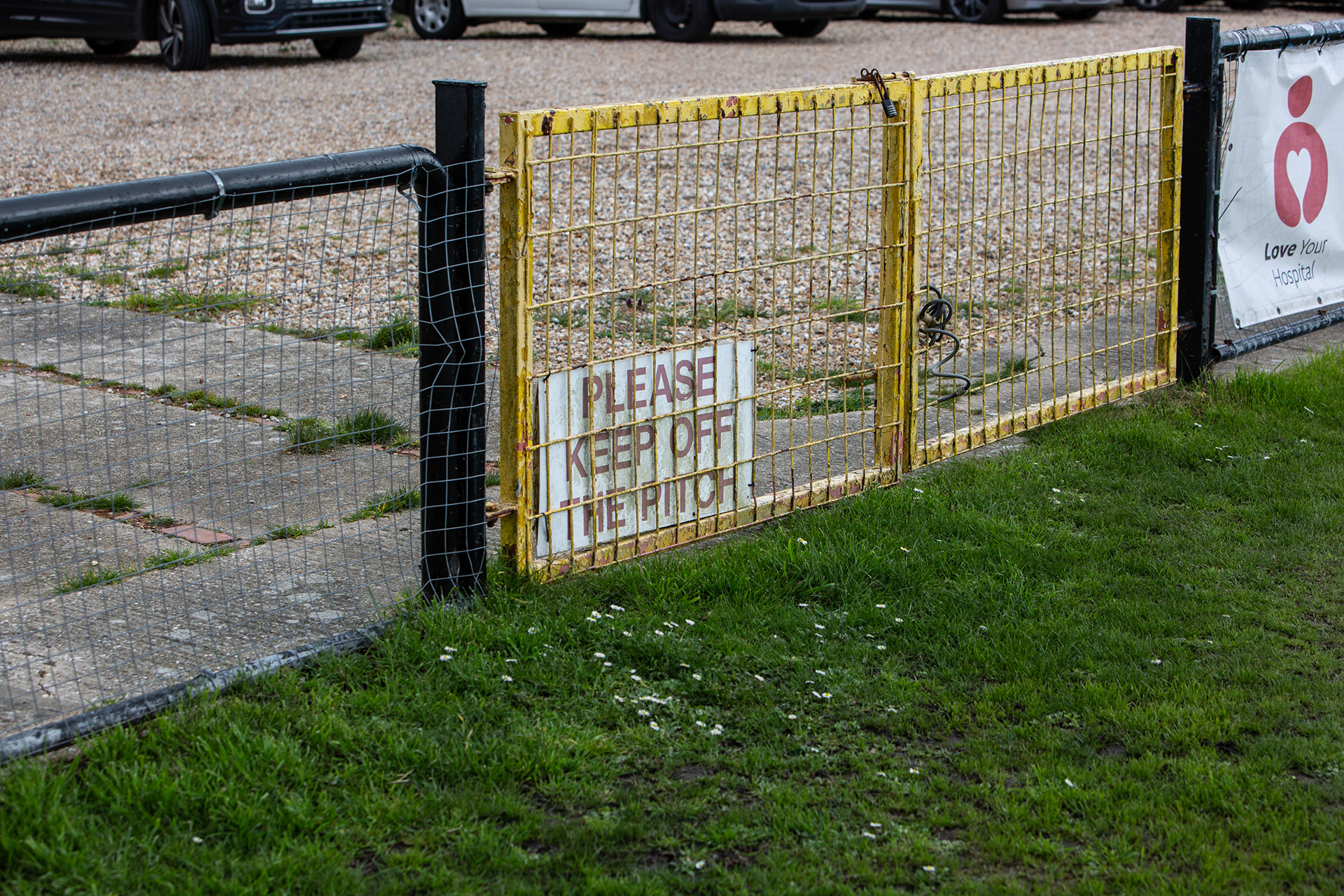 Please keep off the pitch