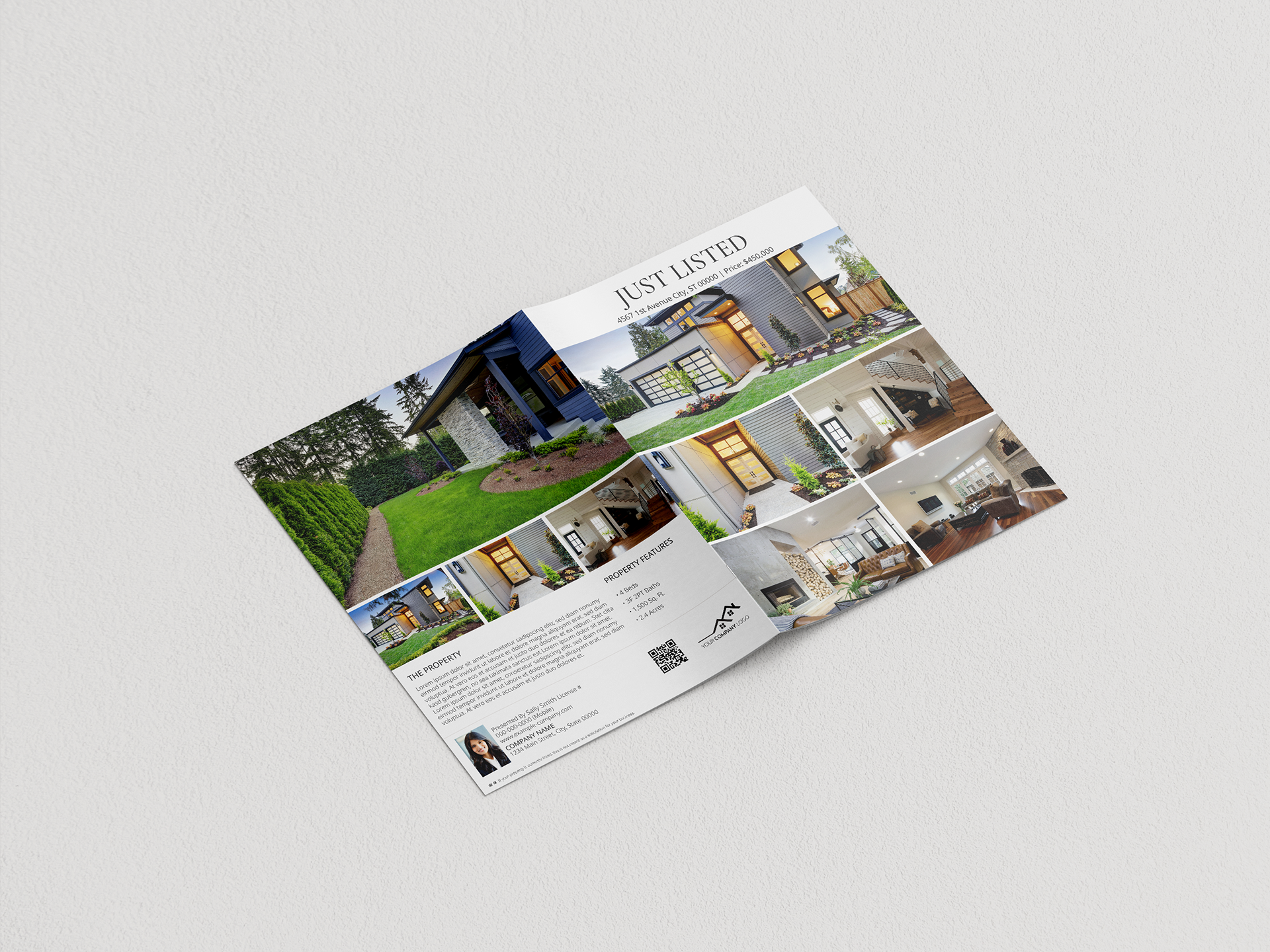 Brochure Back/Front Cover. Created with InDesign.