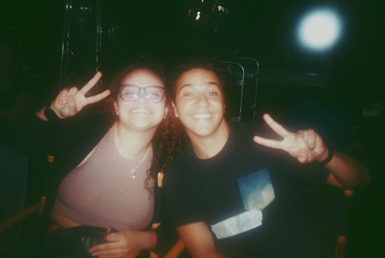 Eu e Mafê Costa (Co-Diretora) - Foto tirada pela Mariana Magalhães (Atriz)