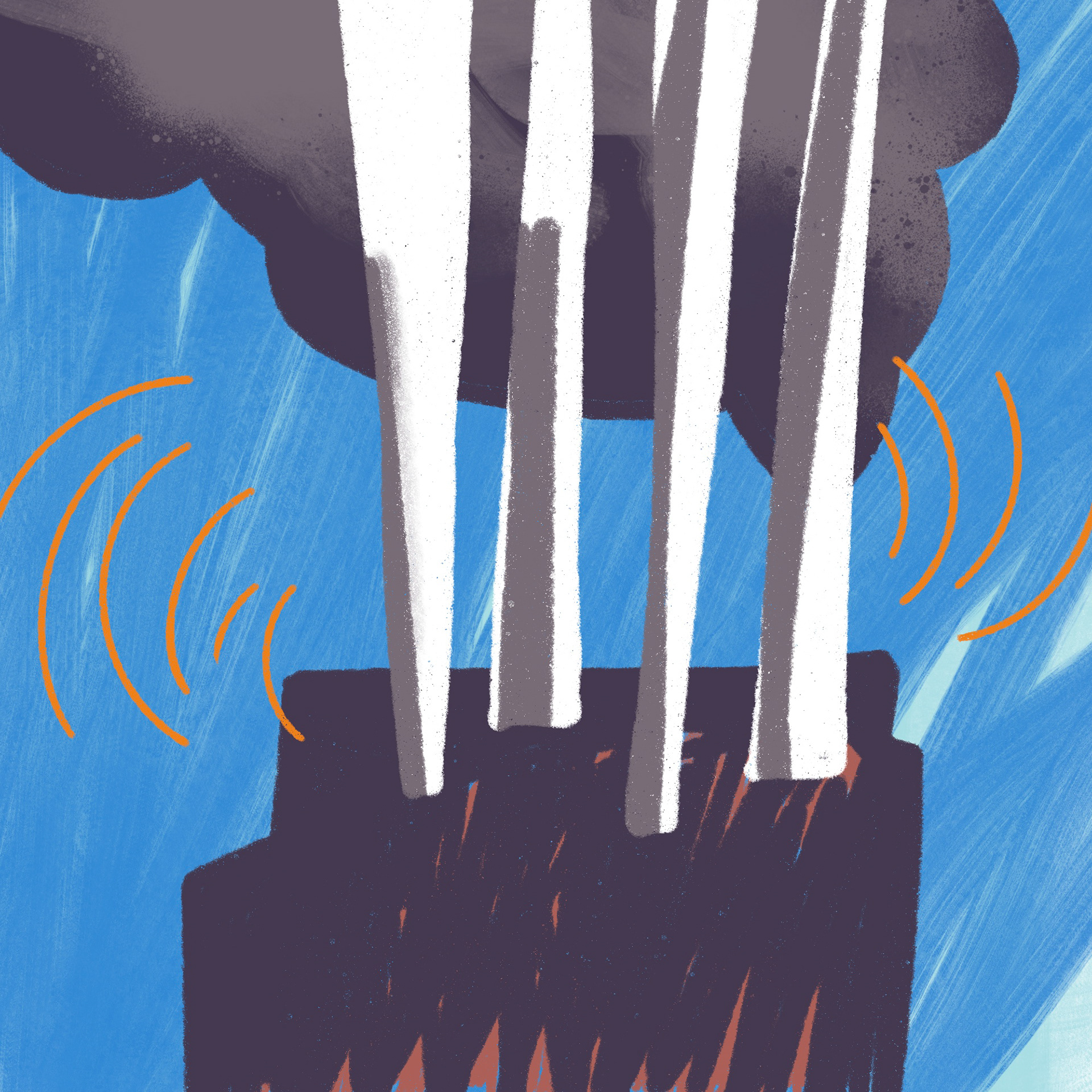 The sound of siren