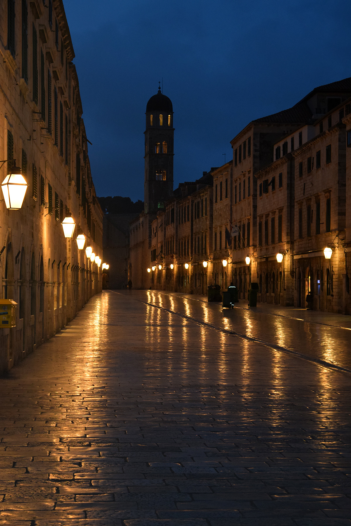 Nightime in Dubrovnik, Croatia