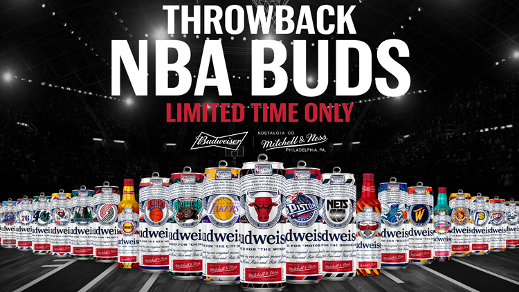 2020 NBA Budweiser Team cans designs