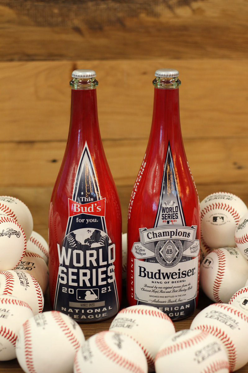 2021 MLB World Series Champs Bottle Design