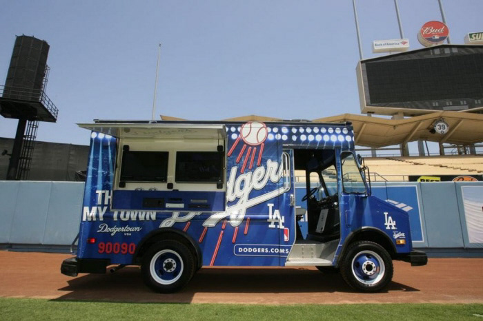 LA Dodgers Ticket Truck