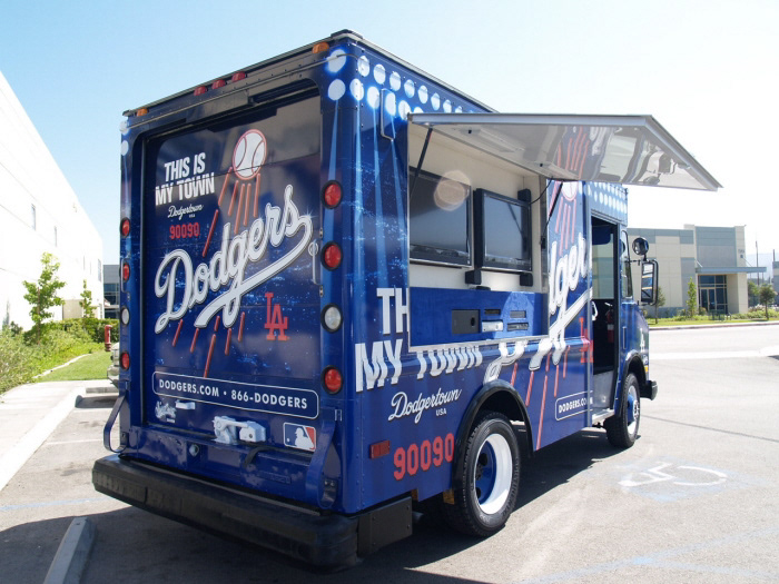 LA Dodgers Ticket Truck
