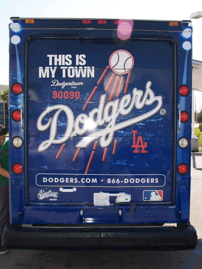 LA Dodgers Ticket Truck