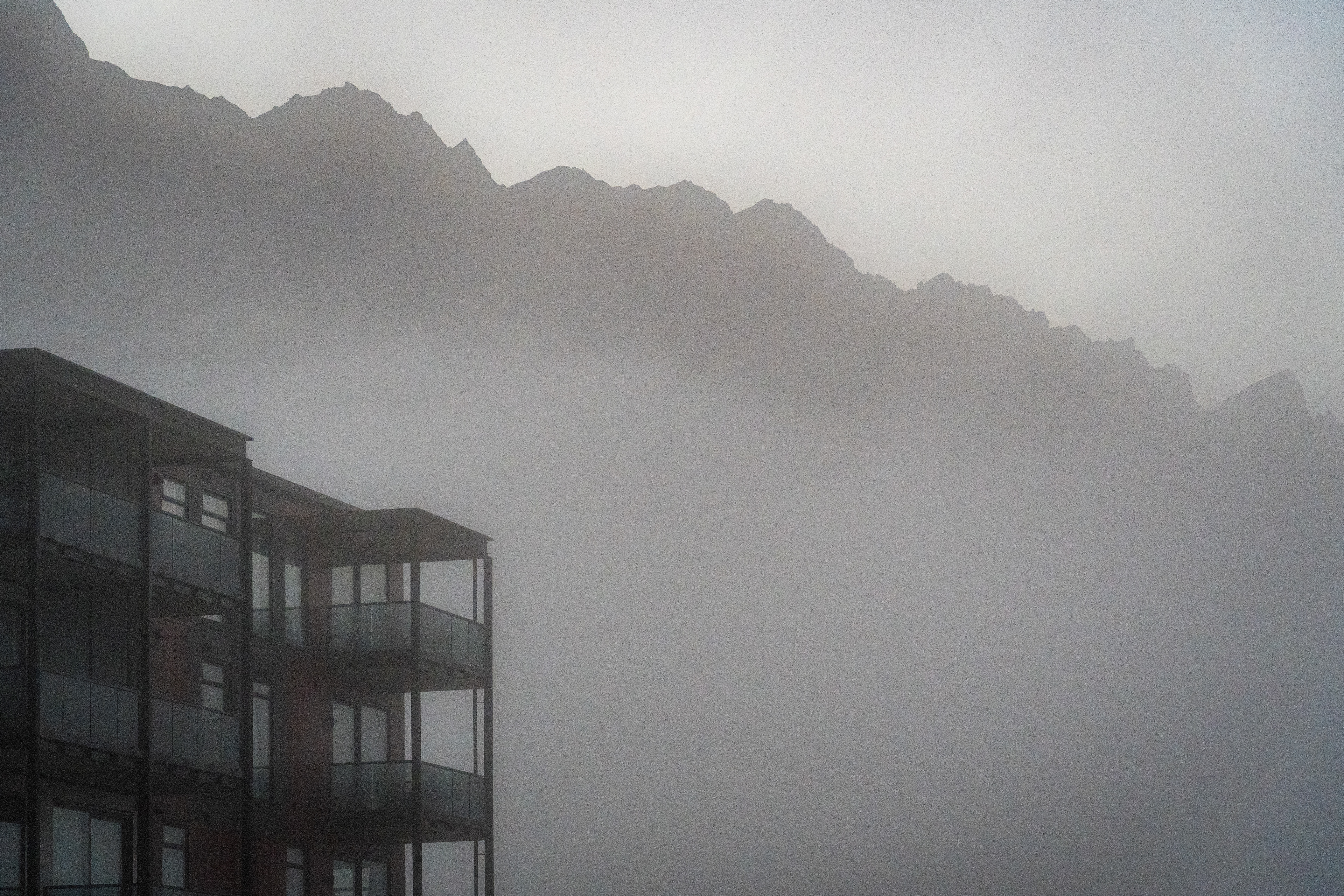 Queenstown fog, New Zealand