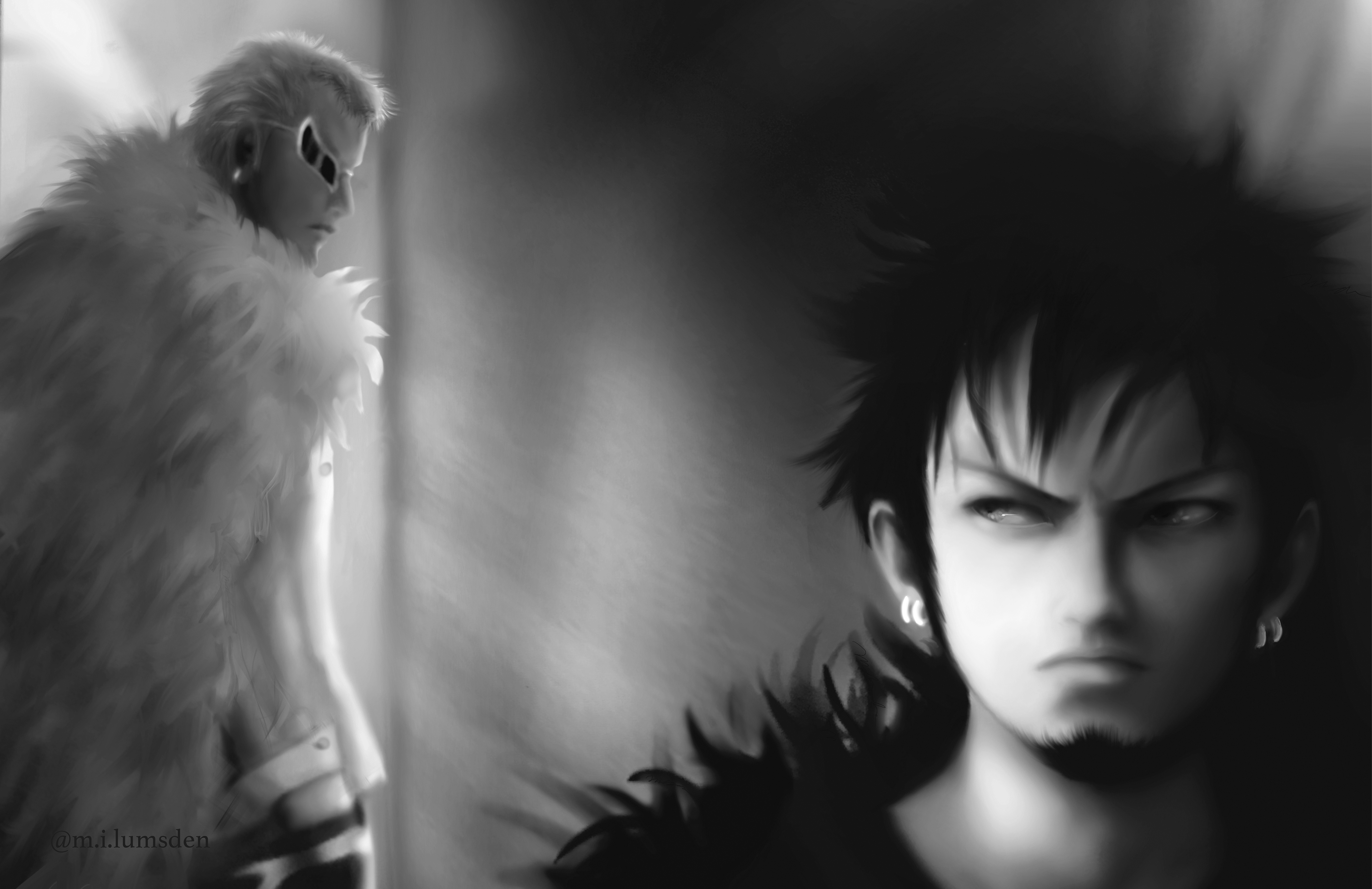 Trafalgar Law and Doflamingo, One Piece