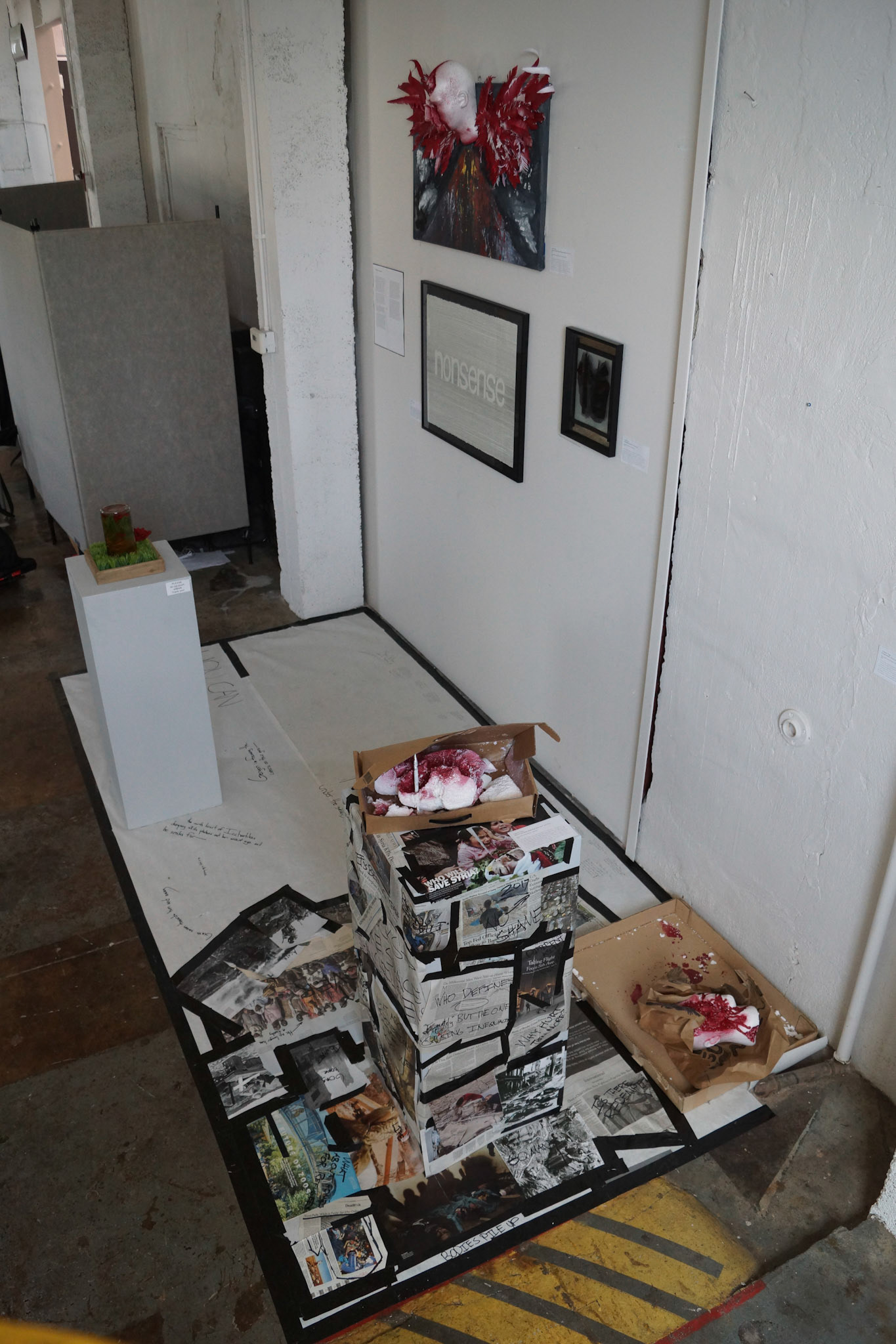 Exhibition area from above