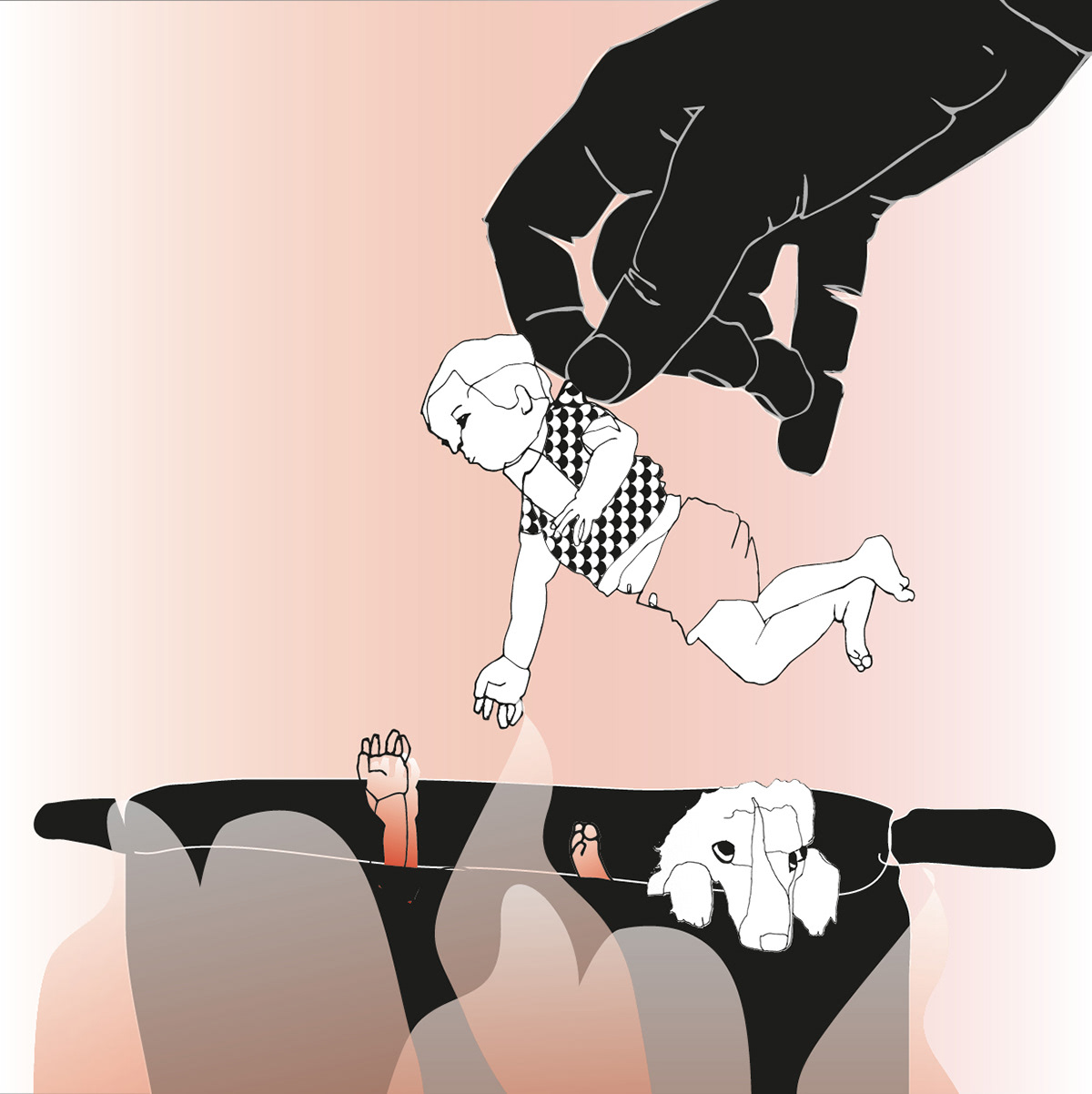 Ich mag meine Kinder kochen und den Hund.