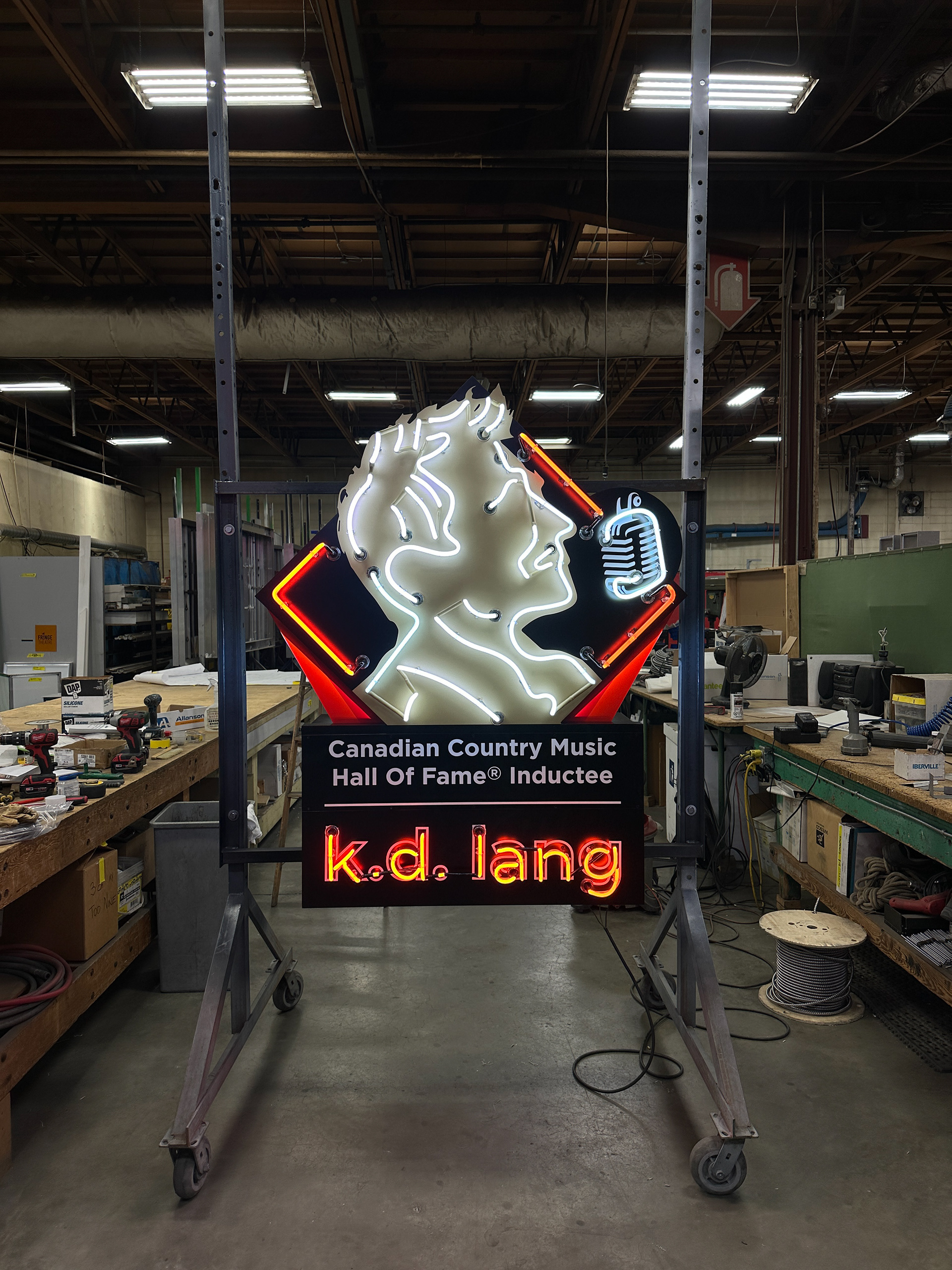 Snapping a front view before it leaves the shop for install