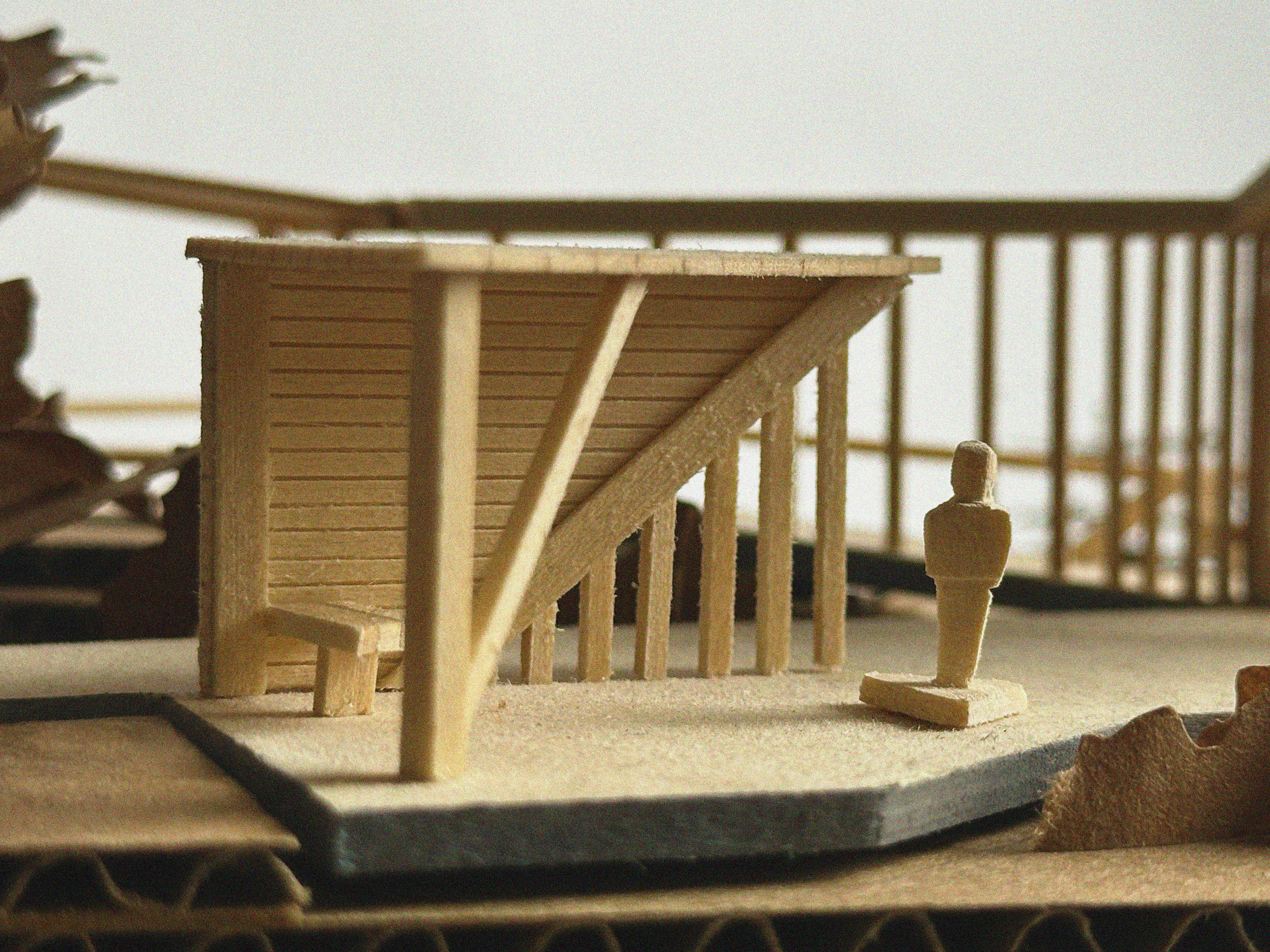 enterance pavilion slowly reveals the journey on the left