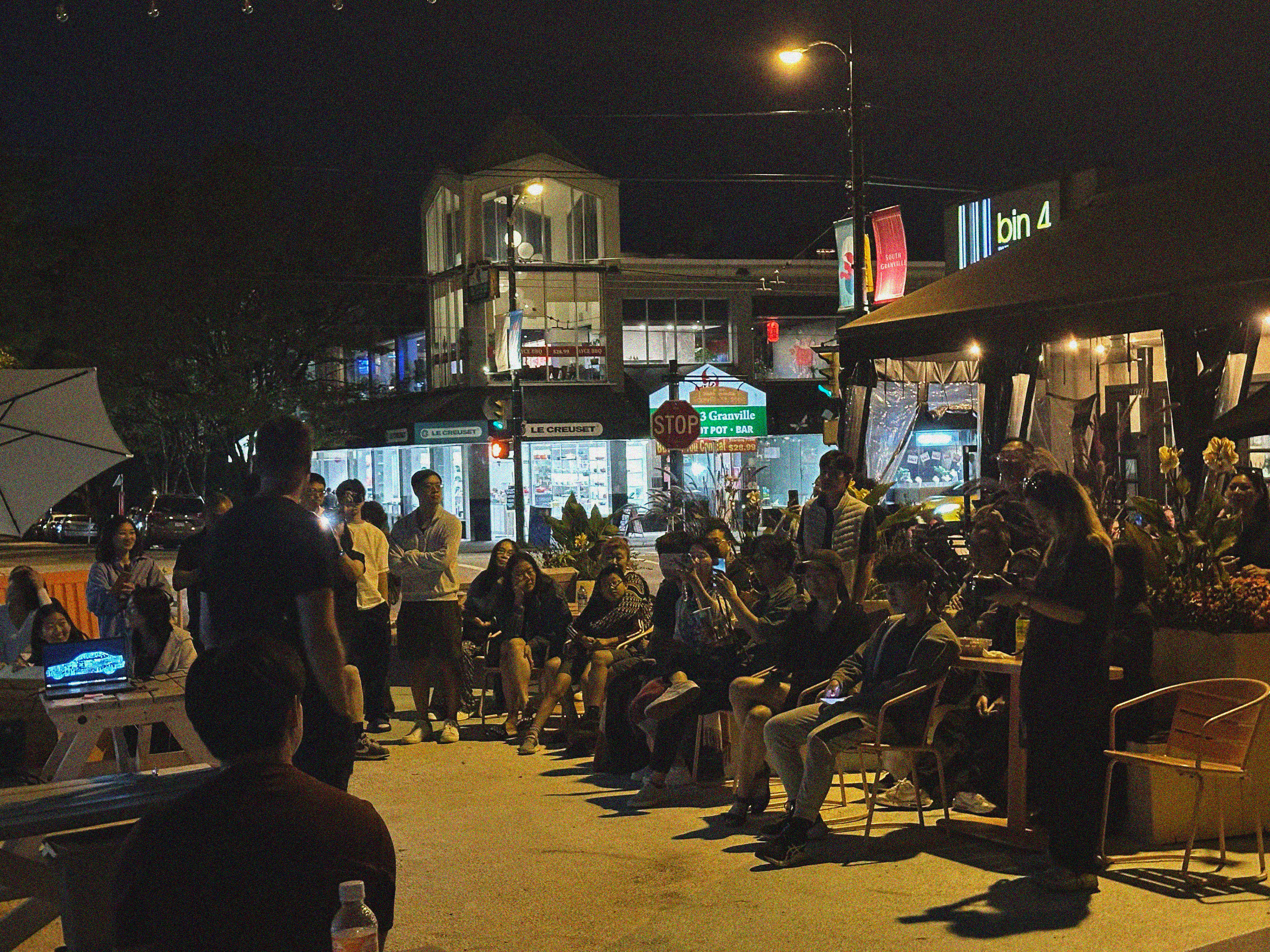 engaging with public.